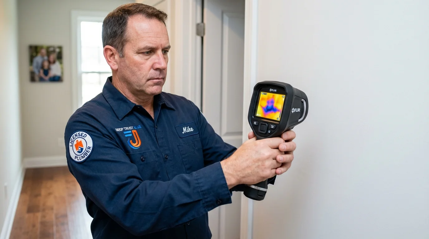Thermal imaging leak detection by Johns Plumbing LLC in Cranford